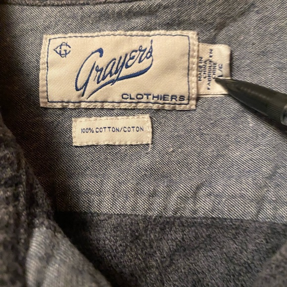 Grey Flannel button down - Picture 2 of 4